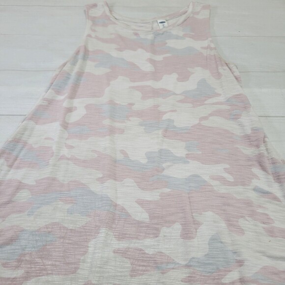 OLD NAVY Womens Pink Camo Print Luxe Tunic Tank Top Size Small - Picture 2 of 6